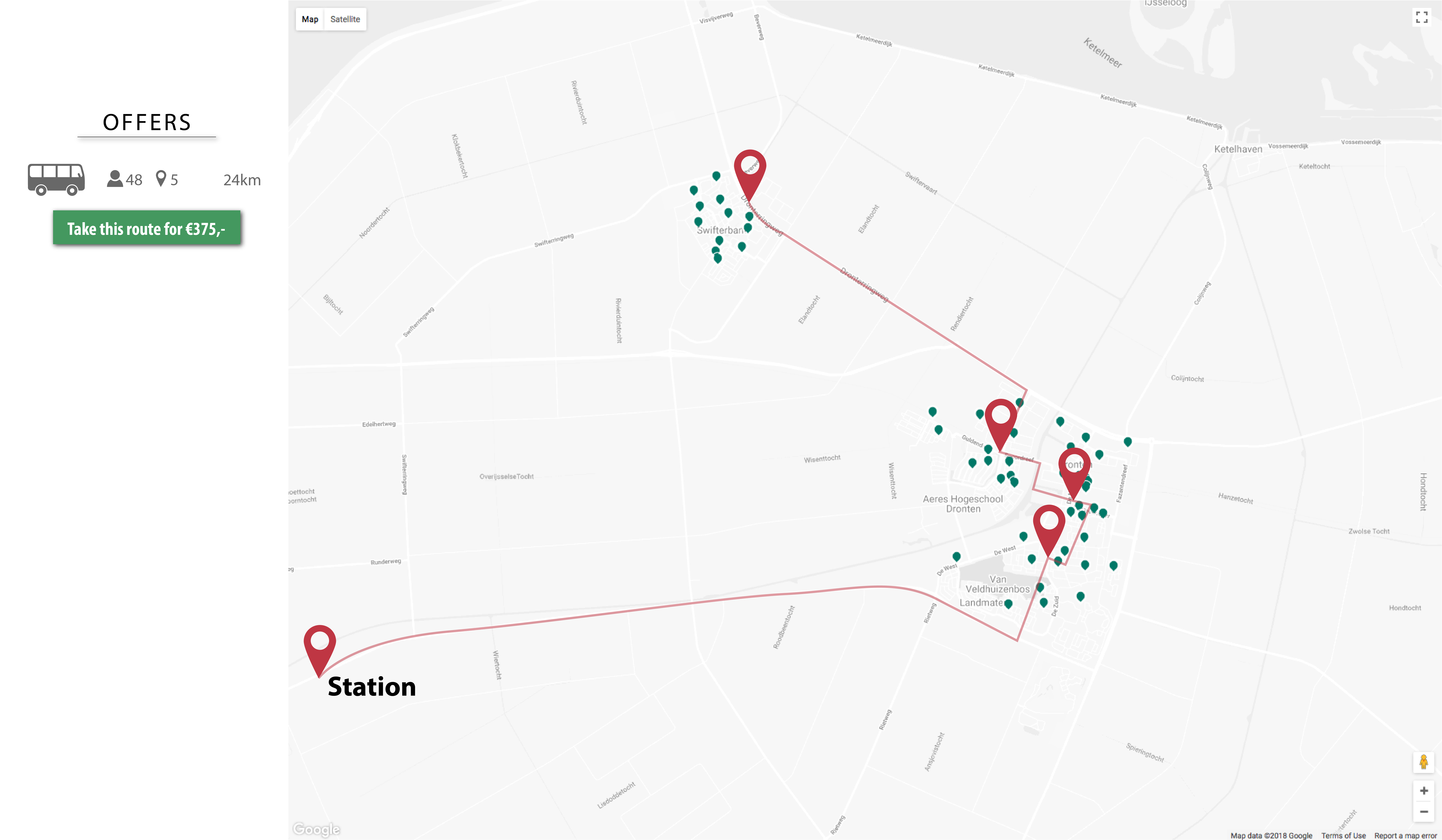 Backend for transporters in Trippie, Itility’s contribution to the Hackatrain Challenge 2018